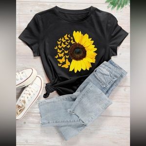Shein Sunflower T-Shirt